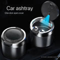 Car Ashtray Multifunctional with Cover Home Smoke Bucket with LED Light Car Portable Ashtray Smokeless Auto Ashtray Holder