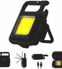 Mini Multi-functional Rechargeable Emergency Light Keychain LED Flashlight Portable Work Light Bottle Opener With Carabiner