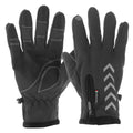 Mens Winter Thermal Fleece Lined Gloves Touchscreen Waterproof Windproof Reflective Skiing Cycling Warm Mitten
