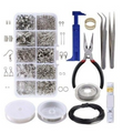 10 Grid Accessories Combination Set Open Ring Close Ring Lobster Clasp Ring Feed Ring Hand Tool Pliers