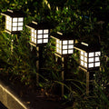 2 Pack Solar LEDLawnLights Pathway Lights Set Outdoor Yard Garden Walkway Landscape Lamp