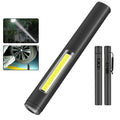 Outdoor Compact and Portable Aluminum Alloy XPE+COB Rechargeable Pen Light Work Lamp Keychain Light