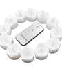 12PCS LED Flickering Candle Tea Light With Remote Control for Home Garden Balcony Decor