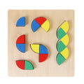 3D Wooden Geometric Blocks Geometric Shapes Puzzle Kids Brain Development Early Educational Toys for Childrens GIfts