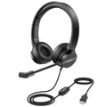 EKSA H12E Headset Noise Reduction Headphone 360 Flexible Microphone Crystal Clear Chat Upgraded durability for PC Laptop
