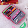 72 Holes Penal Pencil Case Sketching Color Pencil Bag Large Capacity for Childrens Pen Bag Stationery Pouch Storage Supplies
