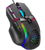 HXSJ S700 Wired Mouse RGB Backlight 10-key Macro Programming 12800DPI Black Gaming Mice Mechanical Macros Define Game Mouse