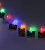 1.5M 10 LED Hanging Fairy String Light Wedding Party Decor Warm White Colorful Lamp - Photo Peg Clips