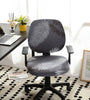 Swivel Seat Cover Elastic Computer Office Chair Cover Washable Removable Arm Chair Cover Home Buisness Office Supplies
