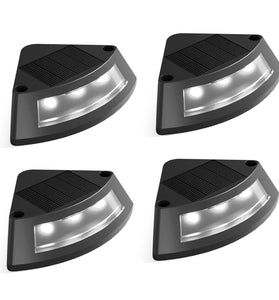 4Pack Outdoor  Solar Lights Yard Lamp Landscape Decor Villa Balcony Garden Wall Step Lamps Stair Light