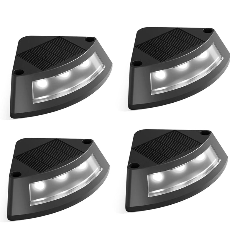 4Pack Outdoor  Solar Lights Yard Lamp Landscape Decor Villa Balcony Garden Wall Step Lamps Stair Light