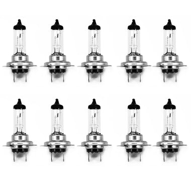10PCS H7 55W 12V Bulb Headlight Halogen Lamp Car HeadLight Bulbs Car Halogen Headlight Bulb Super Warm White Light Replacement Bulbs