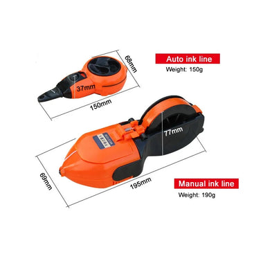 Ink Drawing Line Marker Ink Snap Line Tool Auto Rewind 7m Manual 15m Thin Precise Lines Semi-Permanent High Visibility Scriber Carpentry Marking Tool