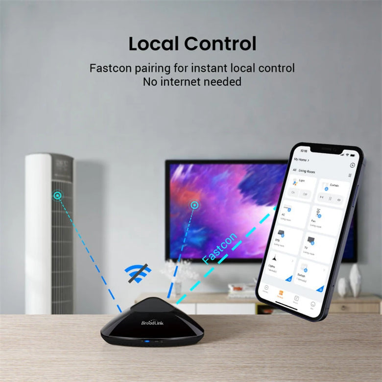 Broadlink RM Max Smart WiFi Remote Control IR RF Smart Home Automation Air Conditioning TV Set-top Box with Alexa Google Home