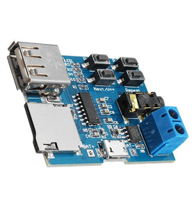 10Pcs MP3 Lossless Decoder Board With Power Amplifier Module TF Card Decoding Player