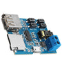 10Pcs MP3 Lossless Decoder Board With Power Amplifier Module TF Card Decoding Player