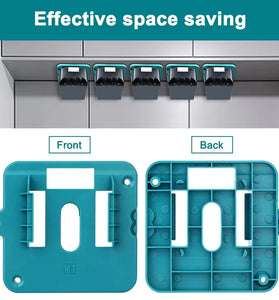 5/10 Pack Battery Storage Rack for 14.4V 18V Li-ion Battery Tools Machine Holder Storage Rack Wall Mount Bracket Fixing