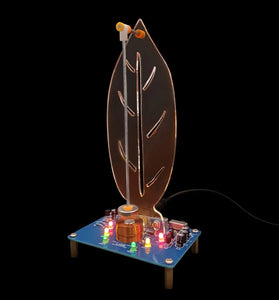 Electromagnetic Swing Kit Leaf Edition DIY Electronic Kit DC 5V LED Flowing Light STEM Educational Science Project