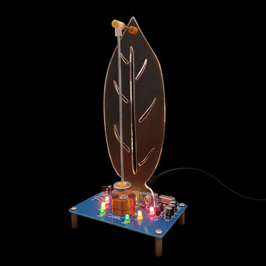Electromagnetic Swing Kit Leaf Edition DIY Electronic Kit DC 5V LED Flowing Light STEM Educational Science Project