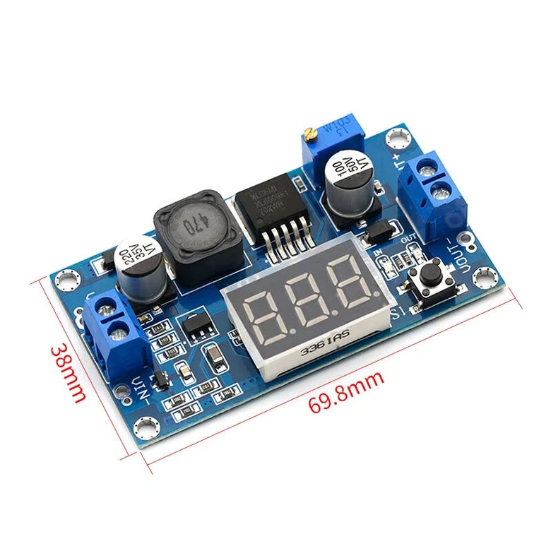 XL6009 Adjustable Boost Converter Module DC-DC 5-35V Output 3-32V Input High Efficiency Power Supply Voltage Regulator Digital Display 4A MOSFET