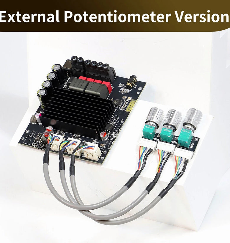Sinilink XY-T1002P Bluetooth 5.2 Audio Power Amplifier Board 100Wx2 Adjustable Bass Treble For Home Theater and Car Audio