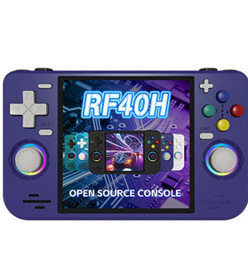 [128G] RF40H 30000+ Games Handheld Game Console 4-inch IPS Screen with RGB Joysticks RK3326 Open Source Linux System Retro Gaming Console 4000mAh WiFi Player Console