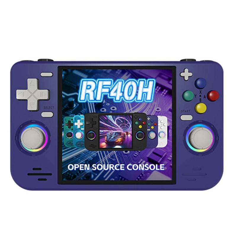 [128G] RF40H 30000+ Games Handheld Game Console 4-inch IPS Screen with RGB Joysticks RK3326 Open Source Linux System Retro Gaming Console 4000mAh WiFi Player Console