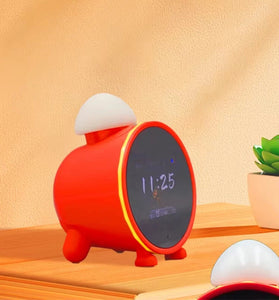 AI CLOCK AICK1 Smart AI Alarm Clock 2.8 Inch Screen AI Voice Assistant Multi-Language Support Pomodoro Timer Colorful Ambient Light Fun MushroomHead Design