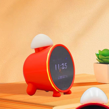 AI CLOCK AICK1 Smart AI Alarm Clock 2.8 Inch Screen AI Voice Assistant Multi-Language Support Pomodoro Timer Colorful Ambient Light Fun MushroomHead Design
