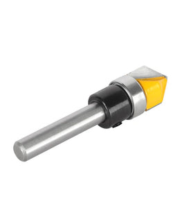 6MM 6.35mm 1/4 Inch Shank 90 Degree V Shape Router Bit 1/2 Inch 12.7mm Cutting Diameters Carbide CNC Engraving V Router Bit for Signmaking / Lettering / Woodworking Door Carving