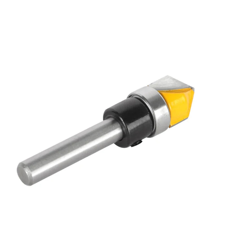 6MM 6.35mm 1/4 Inch Shank 90 Degree V Shape Router Bit 1/2 Inch 12.7mm Cutting Diameters Carbide CNC Engraving V Router Bit for Signmaking / Lettering / Woodworking Door Carving