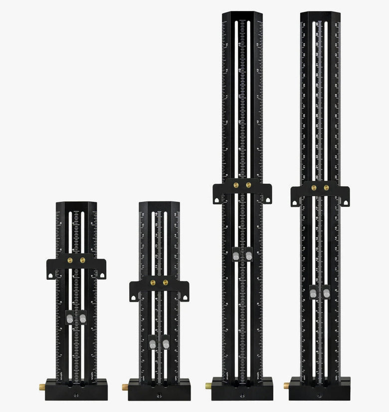 Metric Inch T Shape Marking Gauge Double Line Aluminum Ruler 6 14 inch High Precision Scribing Tool