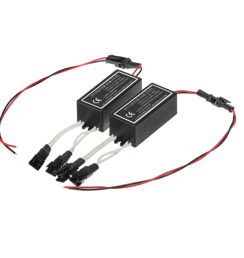 2PCS 12V CCFL Halo Ring Spare Inverter Ballast Angel Eyes Ring Kit