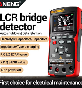 ANENG LM06 LCR Meter High Precision Capacitance Inductance Resistance Tester 2.8 Inch TFT Screen Portable Rechargeable 100KHz Test Frequency Professional Electrician Tool