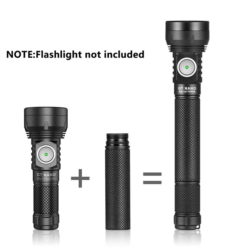 Lumintop 10750 Extention Tube Come With Battery For Lumintop GT NANO V3.0, Lumintop GT NANO V3.1, Lumintop GT NANO PRO, Lumintop GT NANO PRO V3.0 Flashlights