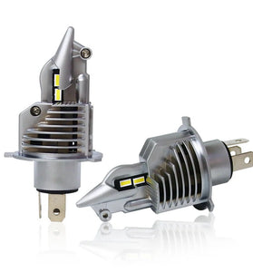 Pair H4 80W Car Front LED Headlight Bulbs Hi-Low Beam for Lighting Modification 6000K IP67 Waterproof 16000LM