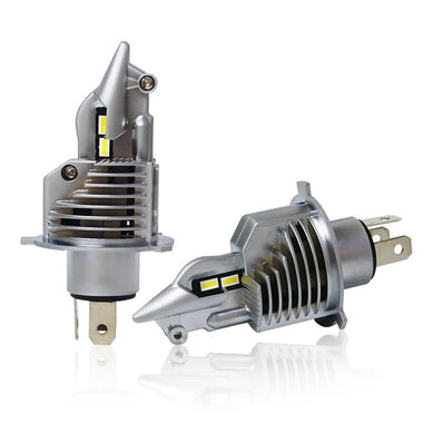 Pair H4 80W Car Front LED Headlight Bulbs Hi-Low Beam for Lighting Modification 6000K IP67 Waterproof 16000LM