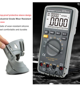 Kaemeasu KM-DM04A Digital Multimeter 4 Count True RMS Voltage Current Hz Ohm Duty Cycle Tester Temperature with Analog Bar