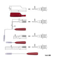9PCS Universal 2mm Test Probes and Clips for Multimeters Easy Installation Robust Steel Design for Accurate Measurements in Automotive and Electrical Applications