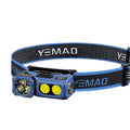 T615 500LM 180 Rotatable Multi-Function EDC LED Flashlight Wave Sensing Mini Headlamp Cap Clip Bike Light USB Charging EDC LED Torch