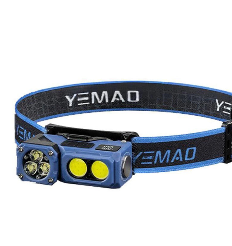 T615 500LM 180 Rotatable Multi-Function EDC LED Flashlight Wave Sensing Mini Headlamp Cap Clip Bike Light USB Charging EDC LED Torch