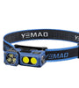 T615 500LM 180 Rotatable Multi-Function EDC LED Flashlight Wave Sensing Mini Headlamp Cap Clip Bike Light USB Charging EDC LED Torch