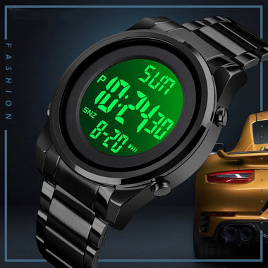 SKMEI Men's LED Night Light Digital Watch Multifunctional Digital Timing Alarm Wristwatches, Ideal Choice For Gifts Men Watch