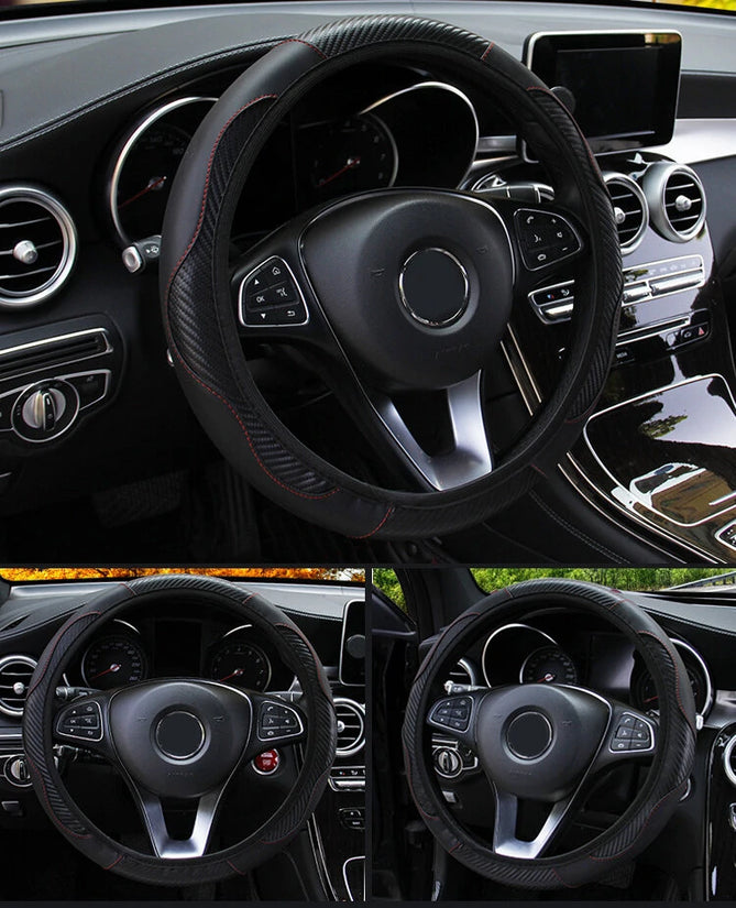 Car Steering Wheel Cover Anti Slip Universal 37-38cm Steering Decoration Accessories