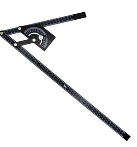 Woodworking Angle Ruler Universal Protractor 0-180 Degrees Aluminum Alloy Precision 0.3 230x500mm Measuring Tool