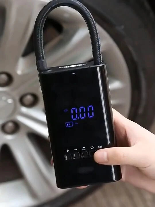 4000mAh Wireless Digital Portable Car Air Pump Mini 12V Tire Inflator Cordless Handheld Air Compressor