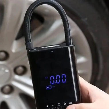 4000mAh Wireless Digital Portable Car Air Pump Mini 12V Tire Inflator Cordless Handheld Air Compressor