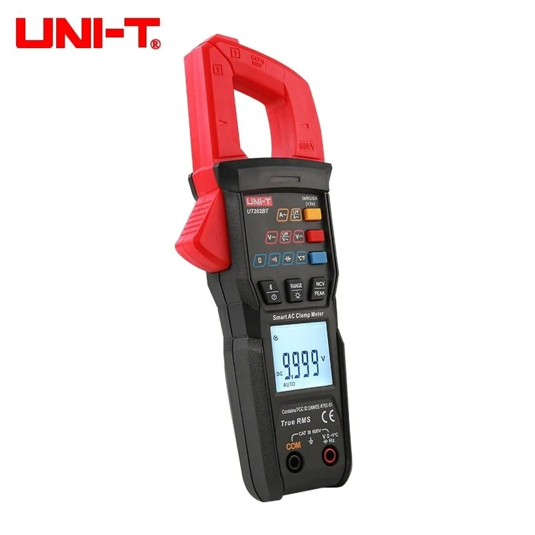 UNI-T New Digital Clamp Meter UT202BT Bluetooth Connection 600A AC/DC Current Voltage 9999 Counts TRMS NCV Ammeter Tester
