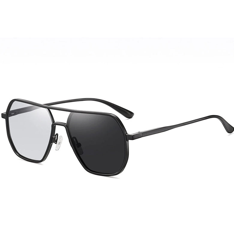 Classic Fashion Mg Aluminum Sunglasses for Men UV400 Protection Photochromic Sun Glasses Night Vision Driving Eyeglasses
