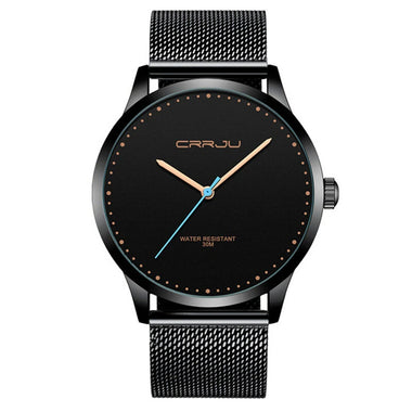 CRRJU Men Watches Luxury Business Quartz Watch Fashion Waterproof Wristwatch, Ideal choice for Gifts